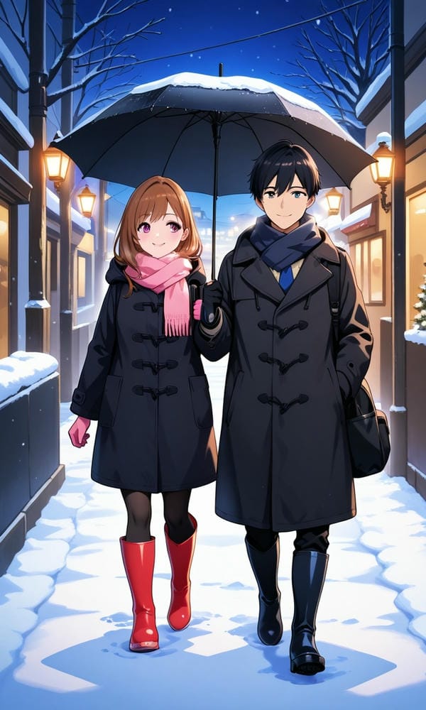 ảnh anime cặp đôi yêu nhau 25