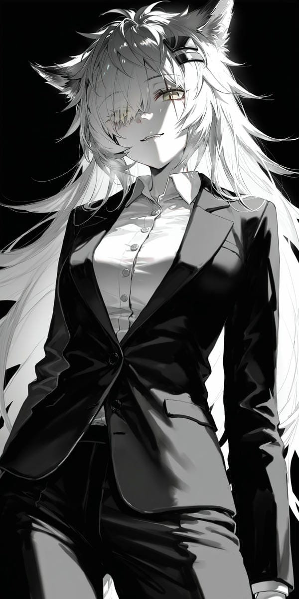 ảnh anime đen trắng 12