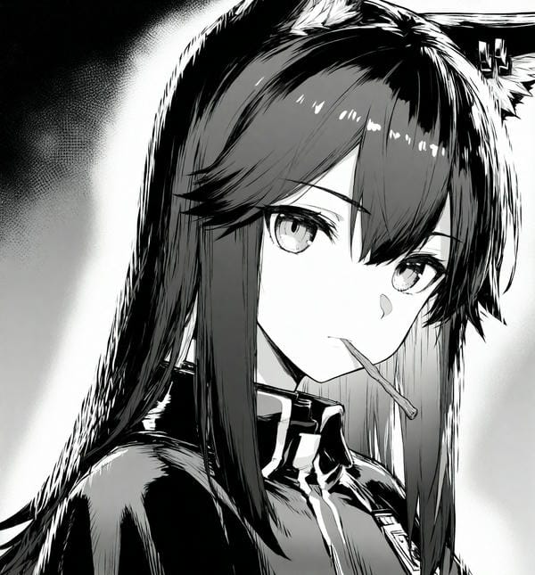 ảnh anime đen trắng 13