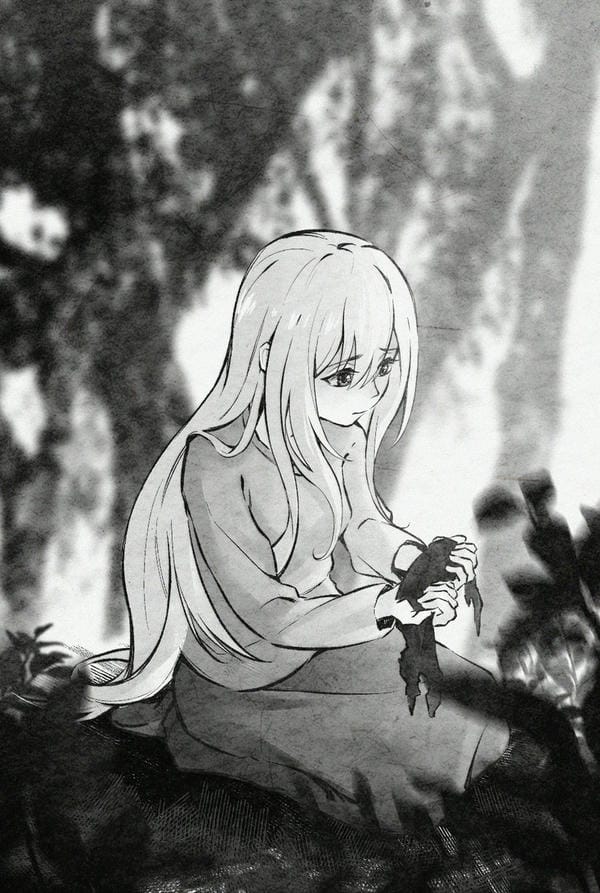 ảnh anime đen trắng 7