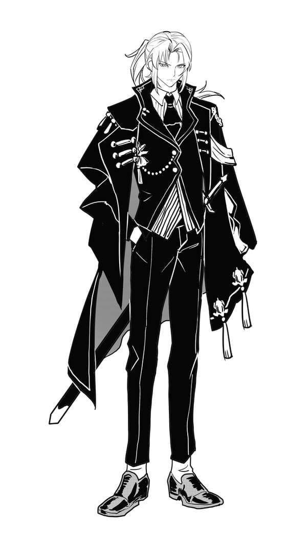 ảnh anime nam đen trắng 22