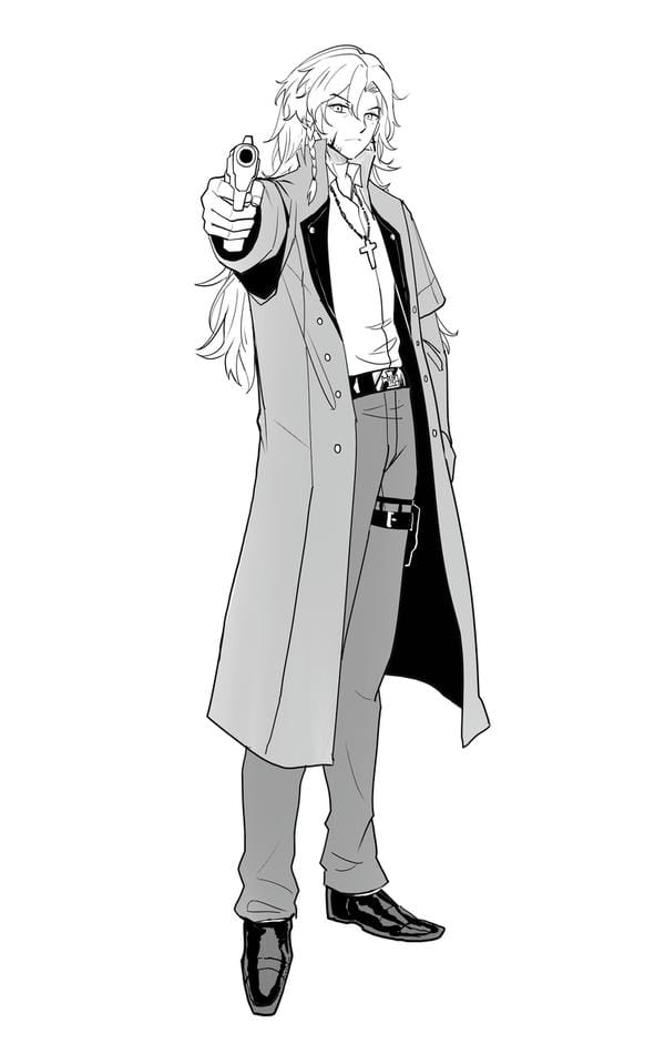 ảnh anime nam đen trắng 25