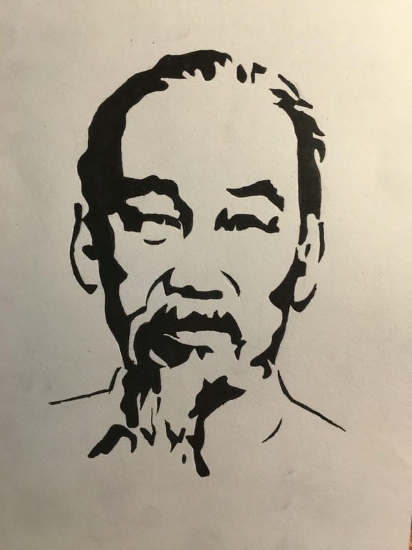 ảnh bác hồ đen trắng 1