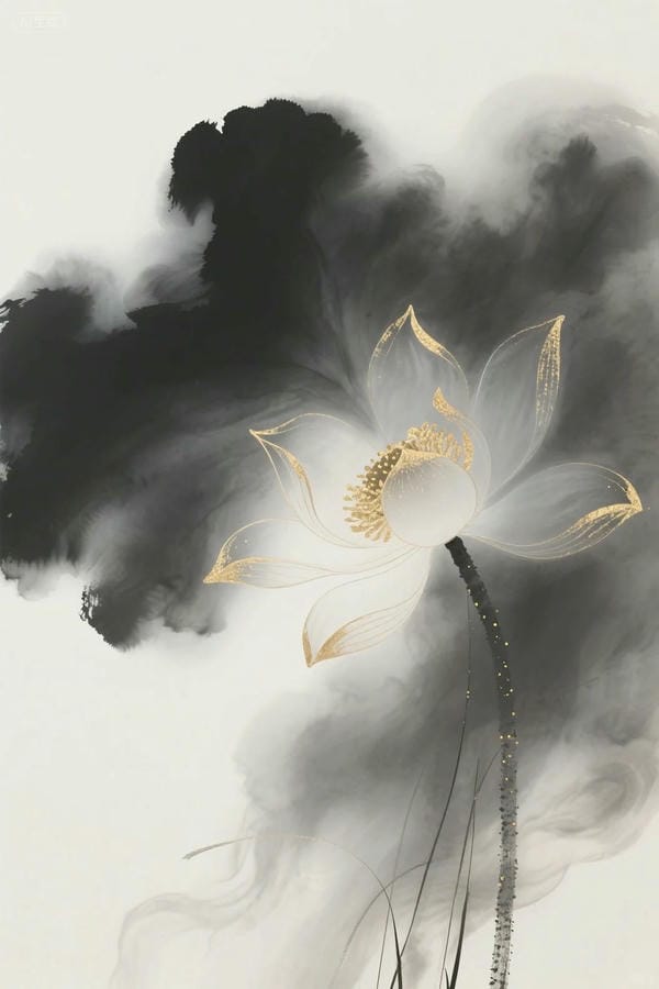 ảnh hoa sen nền đen 17