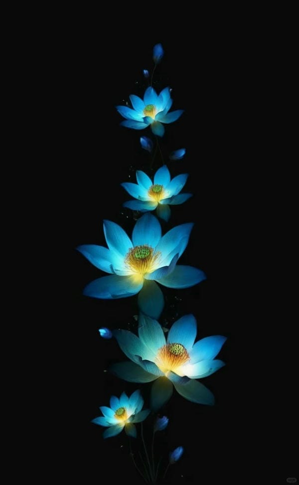 ảnh hoa sen nền đen 19