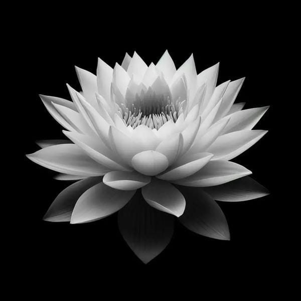 ảnh hoa sen nền đen 25