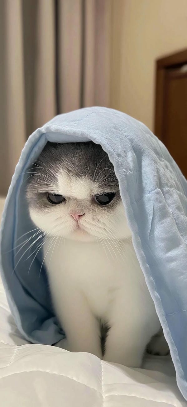 ảnh mèo buồn cute 9