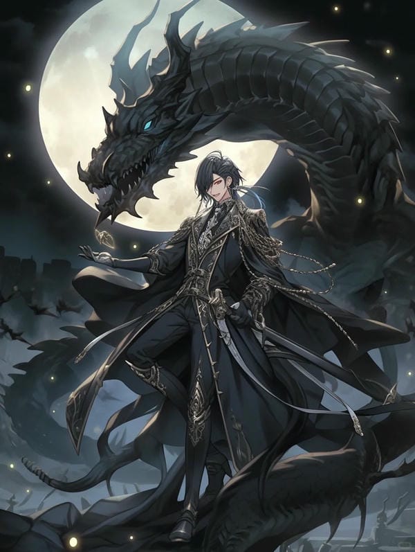 ảnh rồng đen 3d