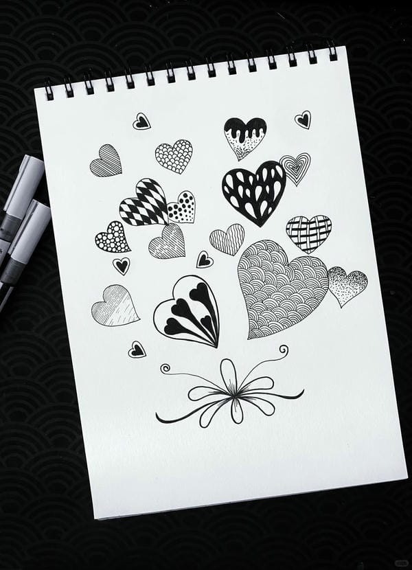 ảnh trái tim đen 9