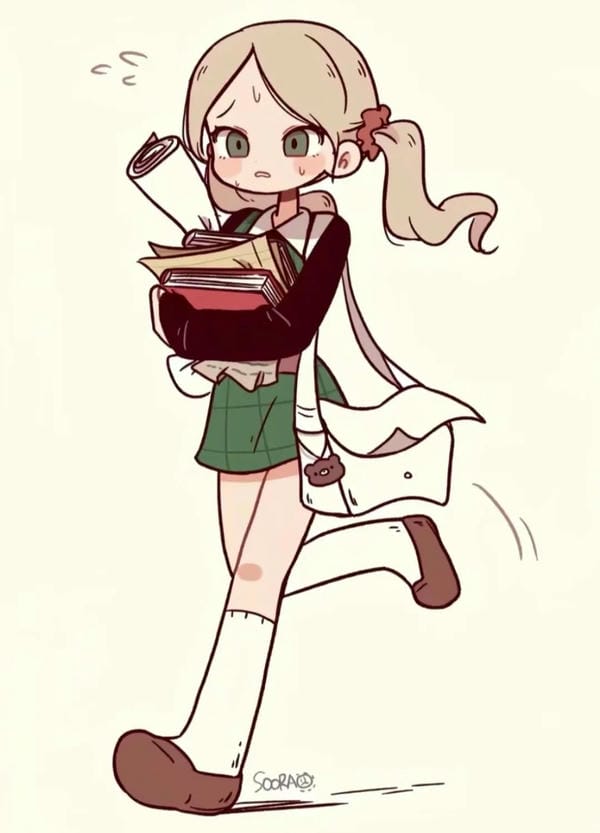 hình ảnh chibi nữ cute đơn giản 2