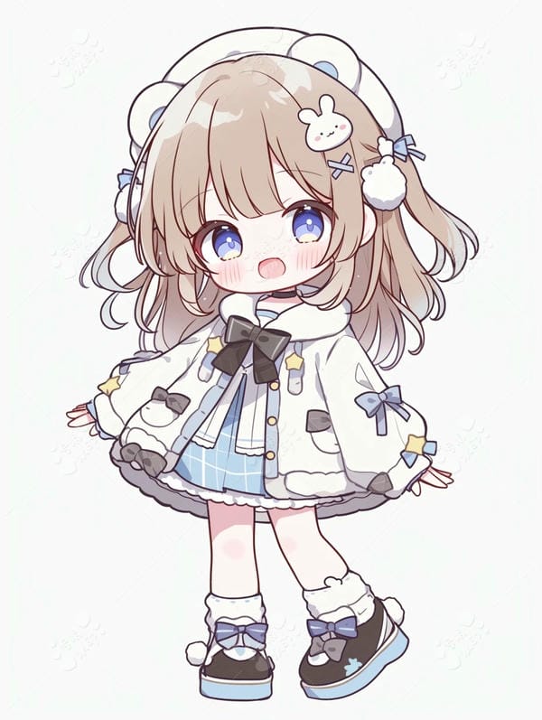 hình ảnh chibi nữ cute đơn giản 21