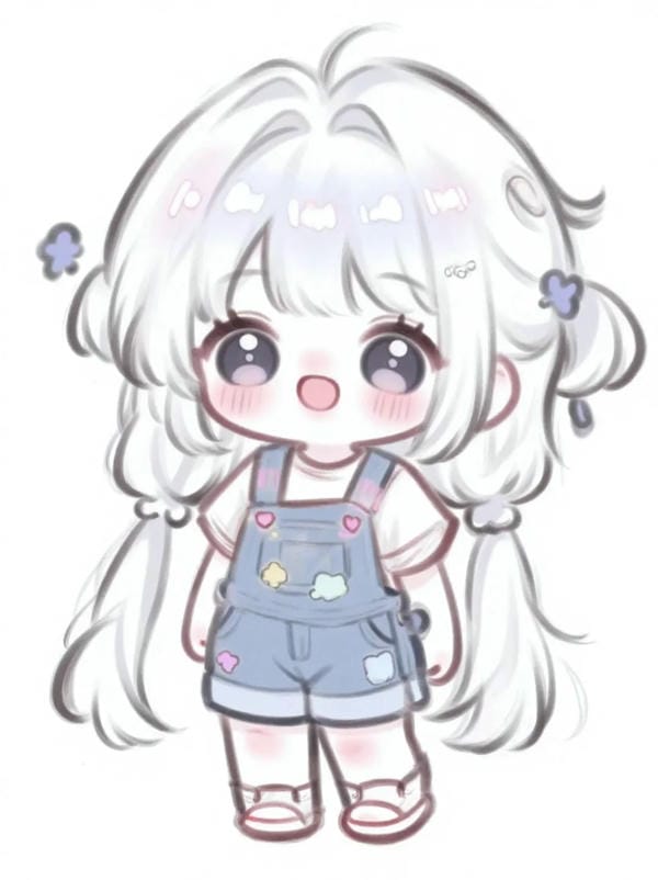 hình ảnh chibi nữ cute đơn giản 22