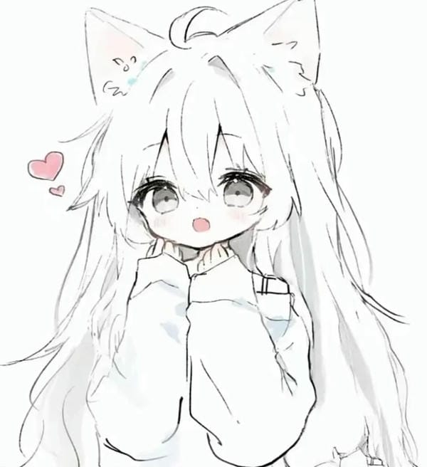 hình ảnh chibi nữ cute đơn giản 26