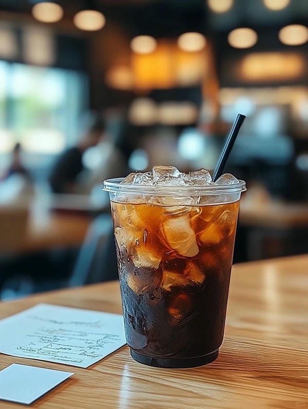 hình ảnh ly cafe đen đá 1