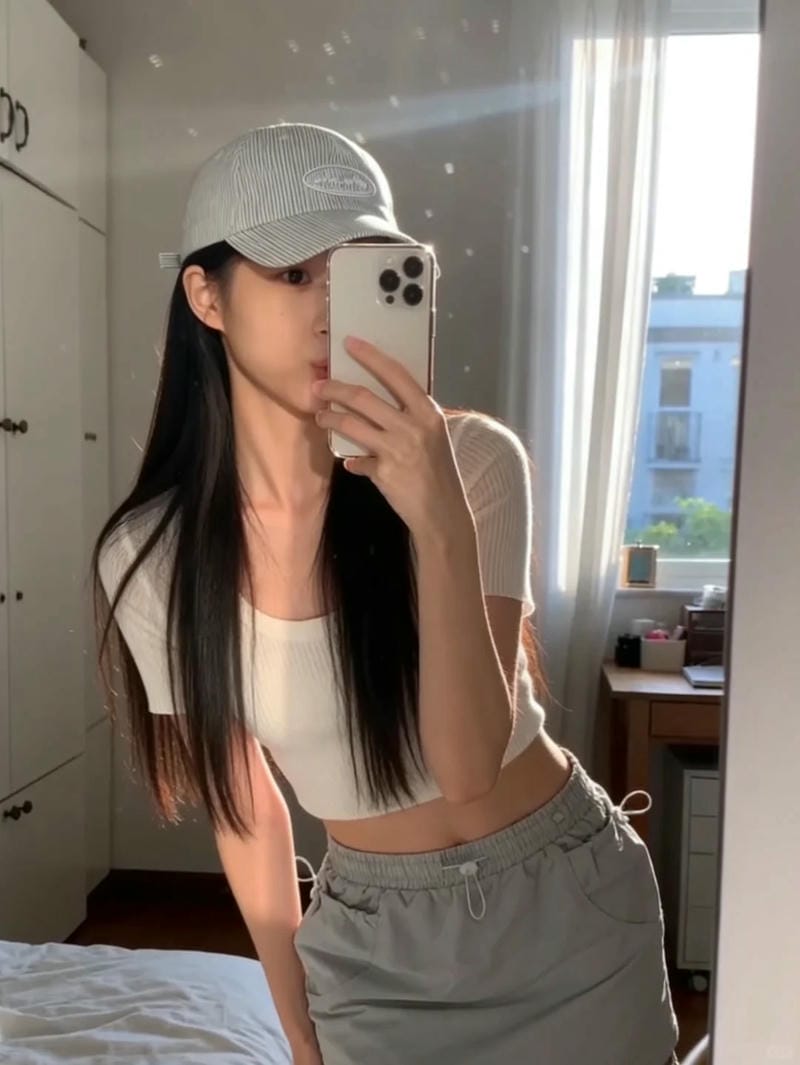 ảnh chụp trước gương che mặt nữ 29