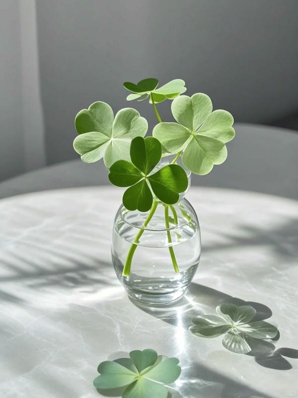 ảnh cỏ 4 lá may mắn đẹp 11