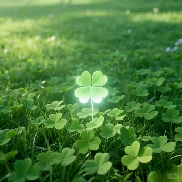 ảnh cỏ 4 lá may mắn đẹp 13