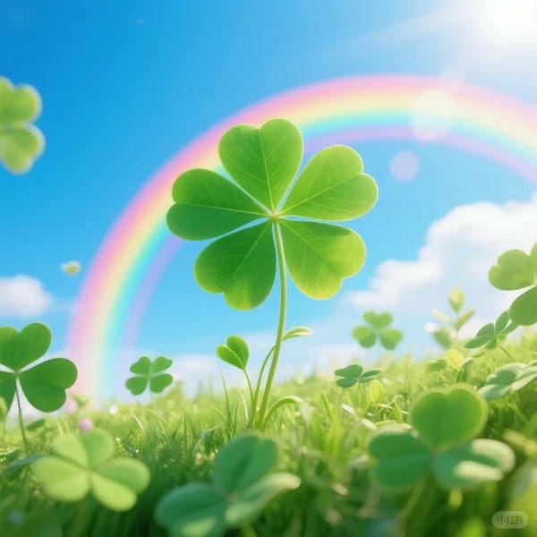 ảnh cỏ 4 lá may mắn đẹp 19