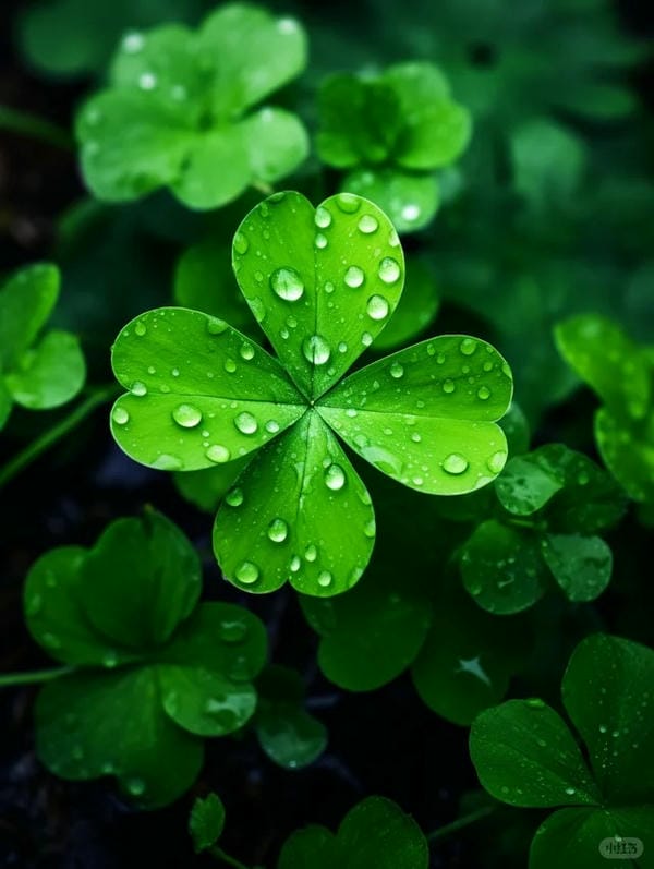 ảnh cỏ 4 lá may mắn đẹp 21