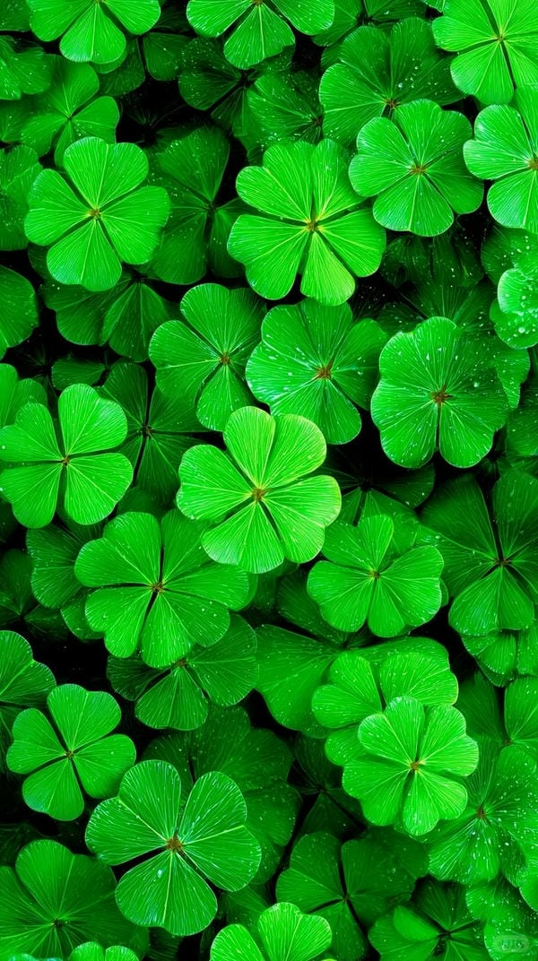 ảnh cỏ 4 lá may mắn đẹp 6