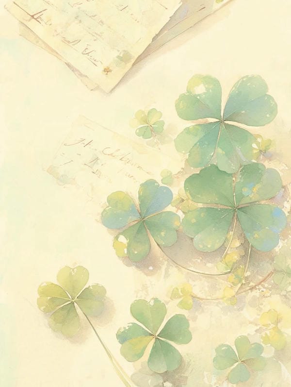 ảnh cỏ 4 lá may mắn đẹp 9