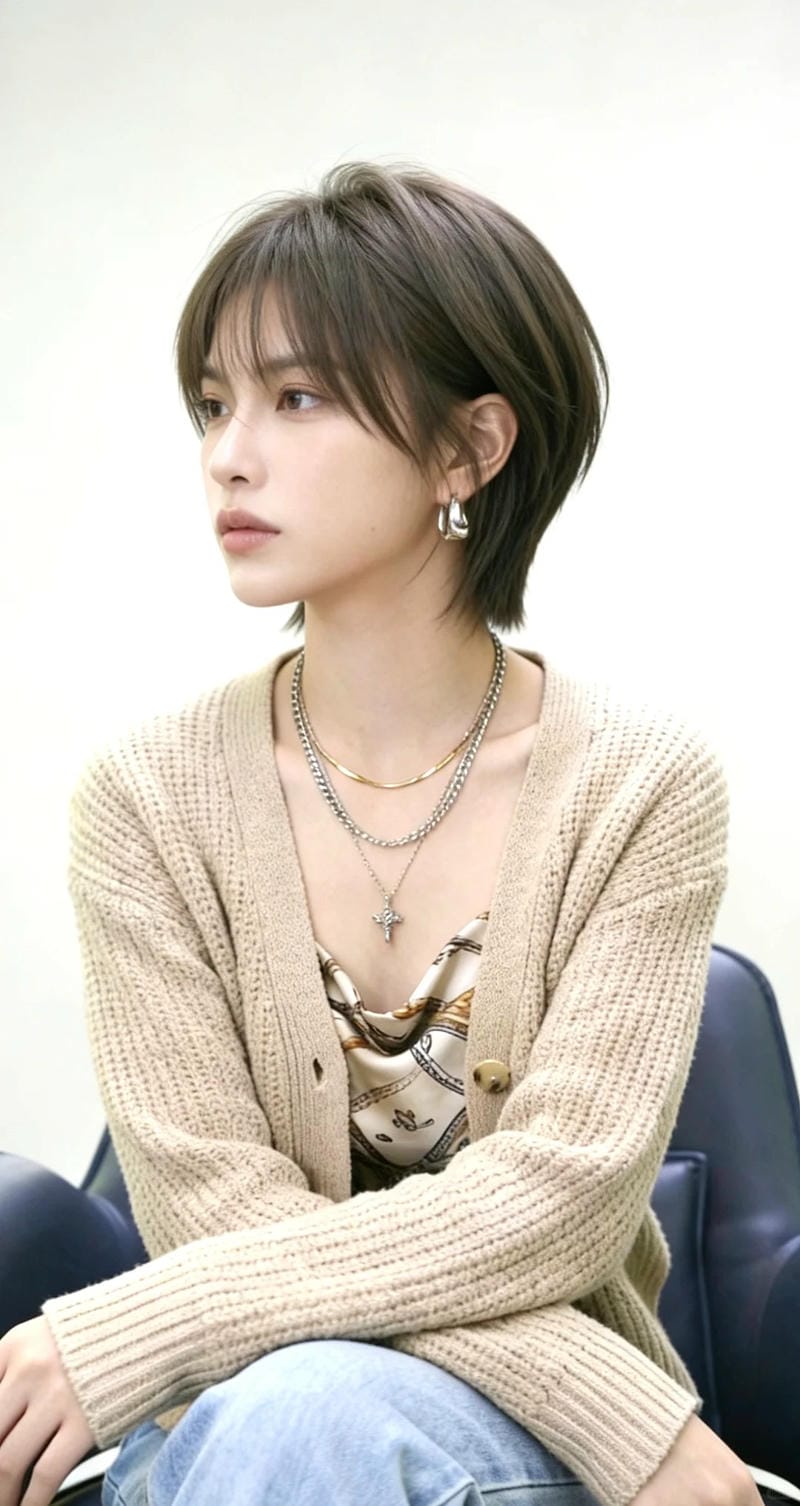 ảnh hot girl tóc ngắn 18