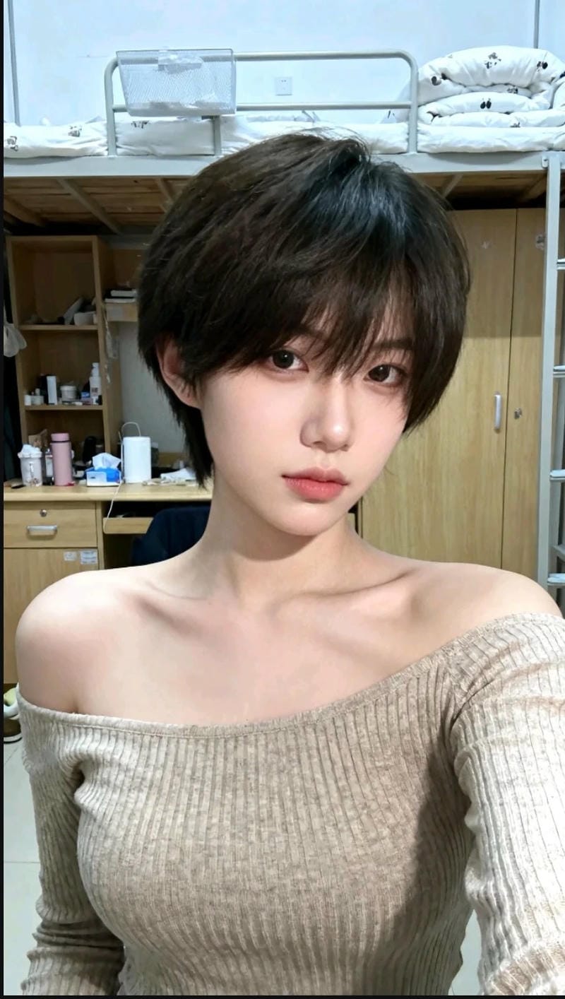 ảnh hot girl tóc ngắn 27