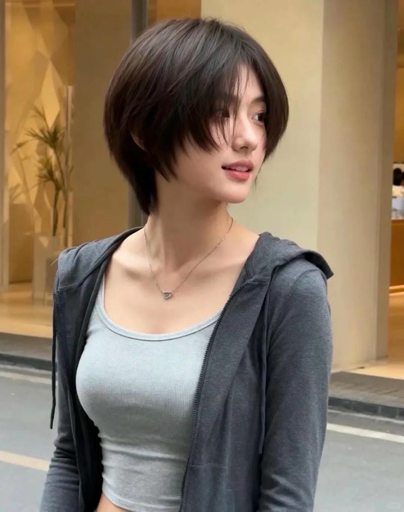 ảnh hot girl tóc ngắn 6