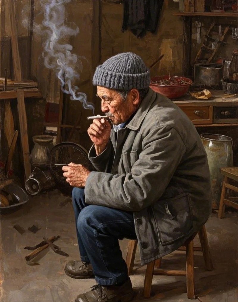 ảnh hút thuốc buồn 9