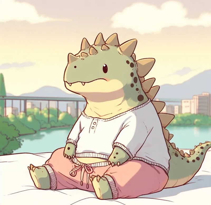 ảnh khủng long cute 14