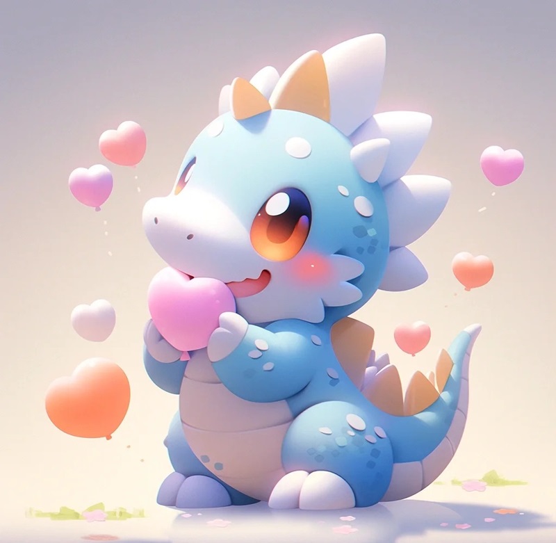 ảnh khủng long cute 9