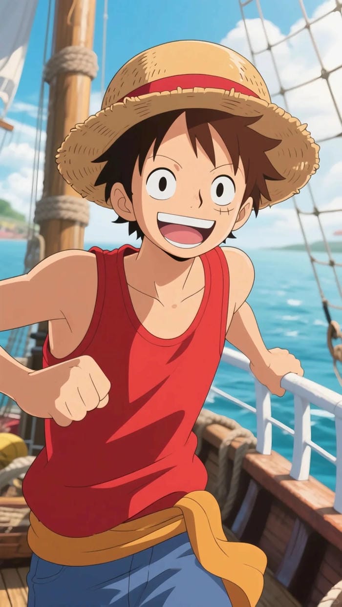 ảnh luffy cười 12