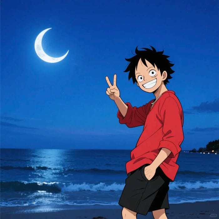 ảnh luffy cười 32