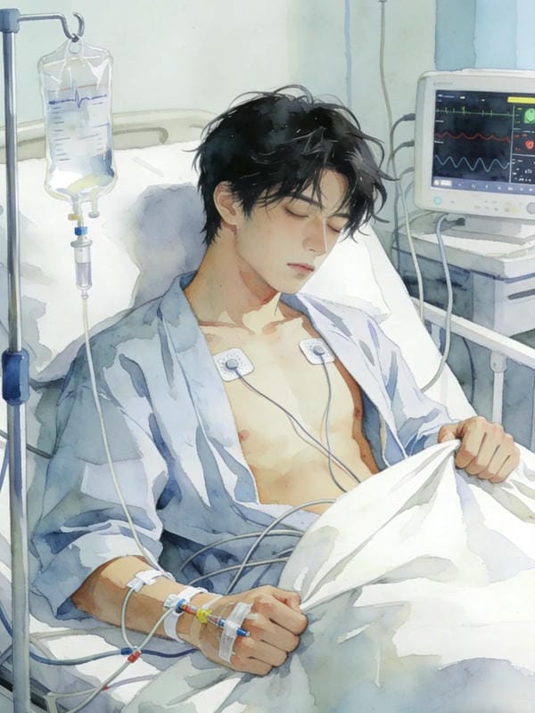 ảnh truyền nước ở tay nam 34