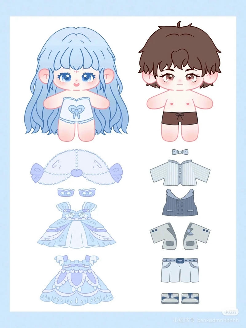 hình ảnh búp bê giấy 10