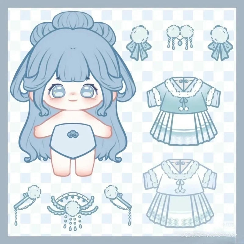 hình ảnh búp bê giấy 12