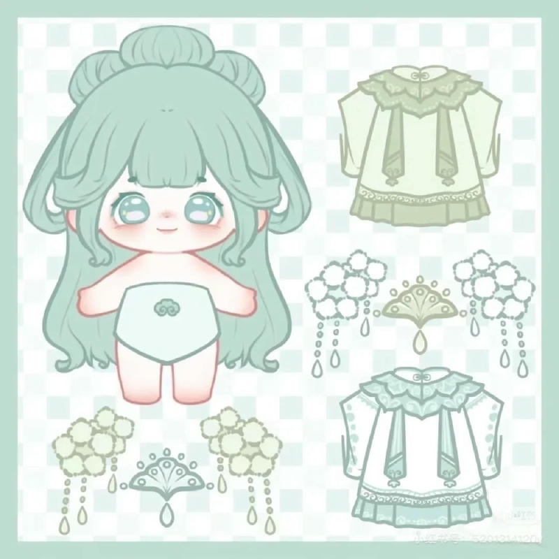 hình ảnh búp bê giấy 13