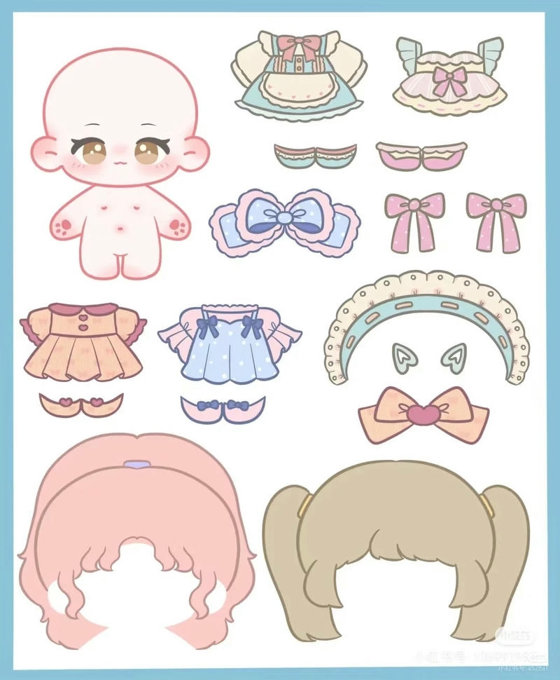 hình ảnh búp bê giấy 2