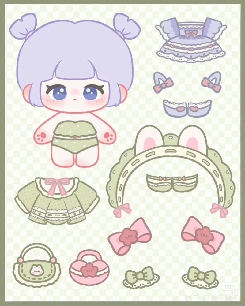 hình ảnh búp bê giấy 20