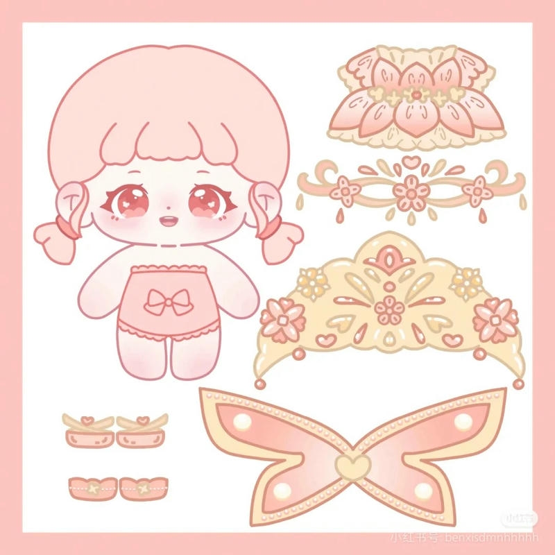 hình ảnh búp bê giấy 3