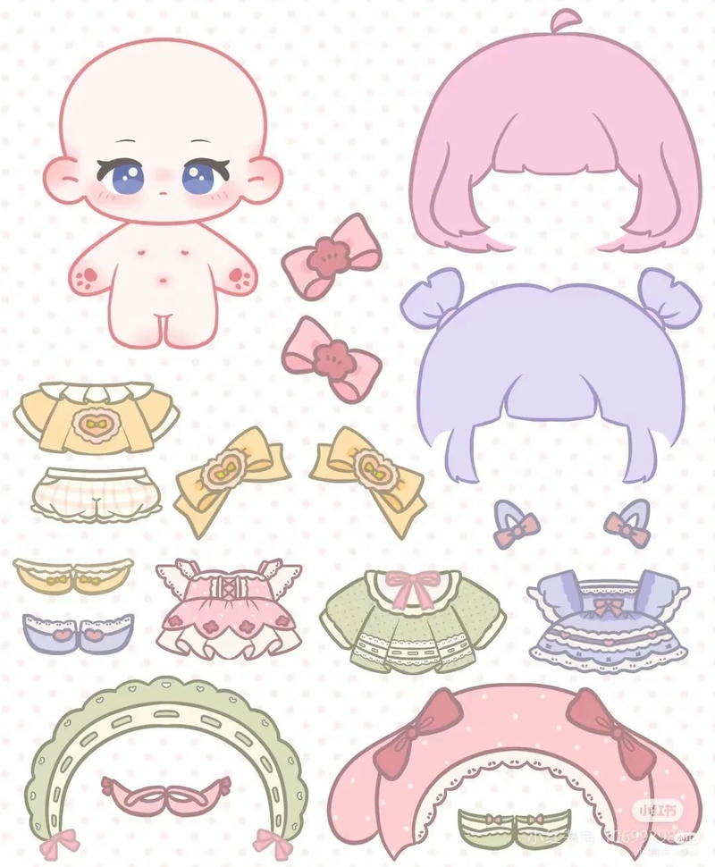 hình ảnh búp bê giấy 7