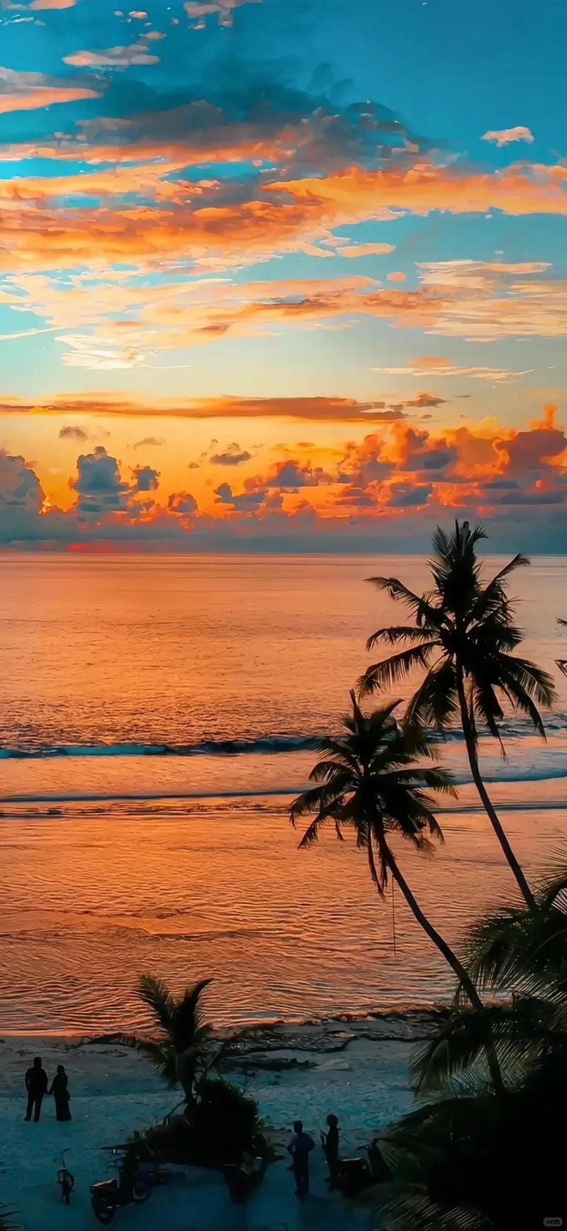 hình ảnh cảnh hoàng hôn trên biển