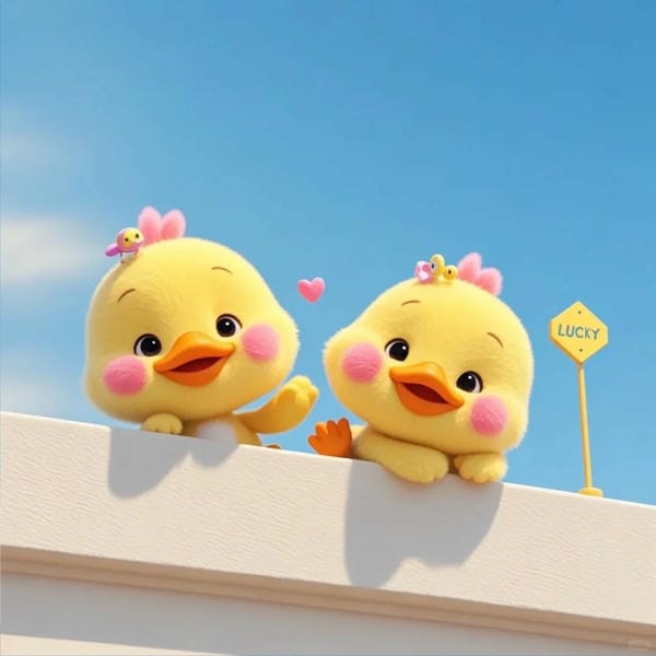 hình ảnh con vịt cute