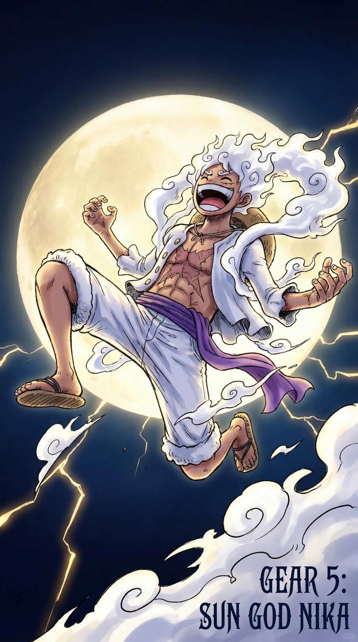 hình ảnh luffy gear 5 9