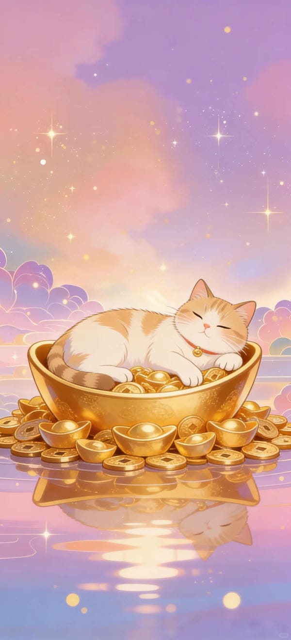 hình ảnh mèo thần tài 11