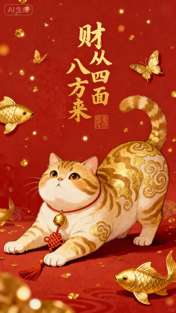 hình ảnh mèo thần tài 18