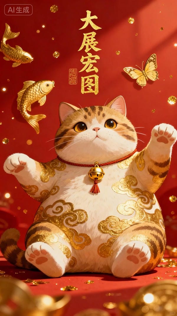 hình ảnh mèo thần tài 19