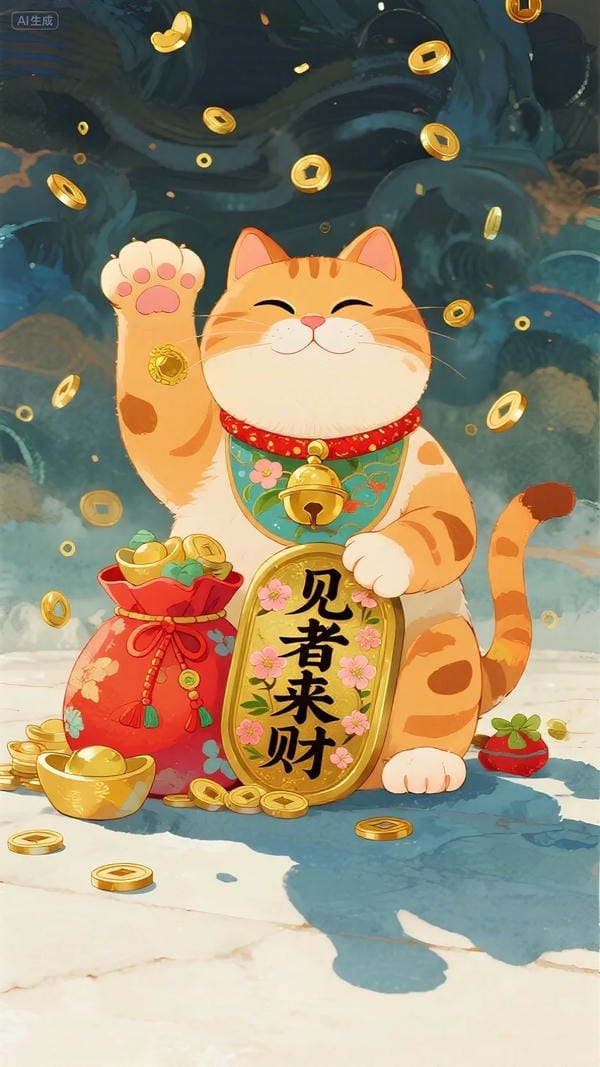 hình ảnh mèo thần tài 22