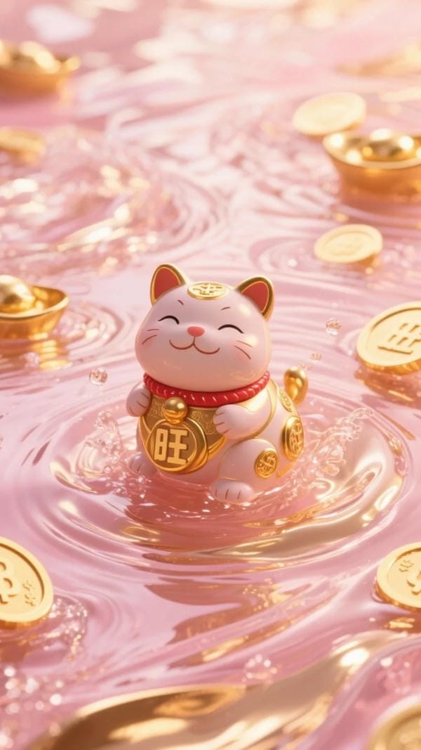 hình ảnh mèo thần tài 23