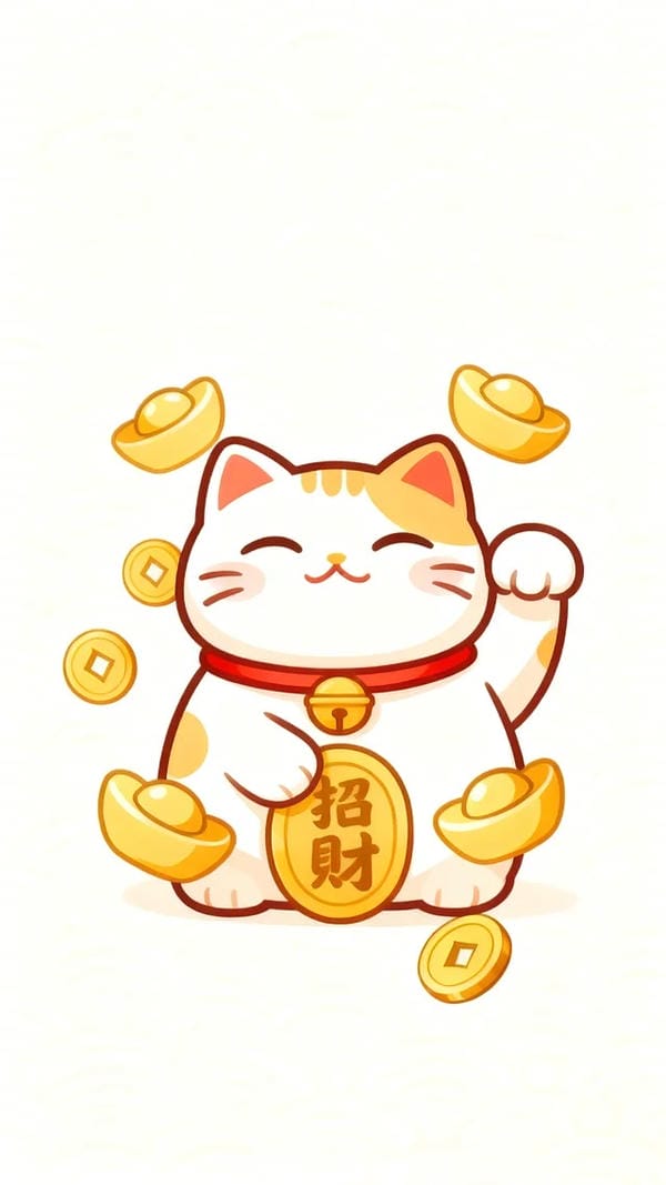 hình ảnh mèo thần tài 28